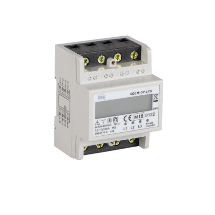 3P, In 100A ITS KDEM-3P LCD Villamosenergia fogyasztásmérő
