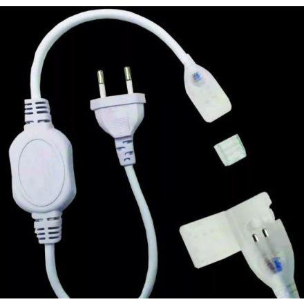 10mm-es flexibilis LED szalaghoz adapter dugóval max.50m