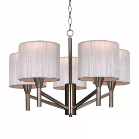 Eldlux Angel csillár, 5 db E27 foglalattal, króm színű