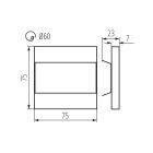 KANLUX TERRA LED CW LED lépcsővilágító lámpatest
