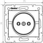 MOWION LOGI 02-1210-102 Szimpla csatlakozóaljzat