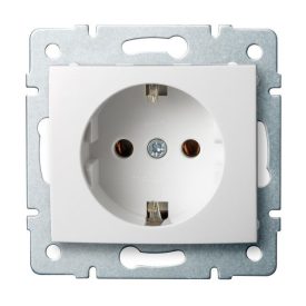   MOWION LOGI 02-1220-102 Schuko földelt dugalj, tűzbiztos műanyag