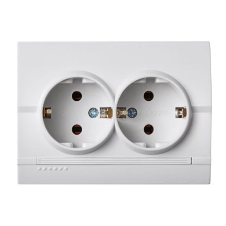 MOWION LOGI 02-1270-102 Schuko, dupla, teljes csatlakozóaljzat