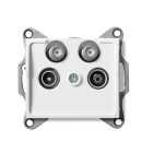 MOWION LOGI 02-1590-002 TV-2xSAT, végzáró csatlakozóaljzat