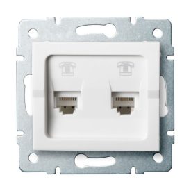   MOWION LOGI 02-1380-002 Dupla, független telefoncsatlakozó (2xRJ11)