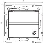 MOWION LOGI 02-1230-143 Schuko, IP-44-es, földelt csatlakozóaljzat