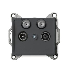   MOWION LOGI 02-1590-041 TV-2xSAT, végzáró csatlakozóaljzat