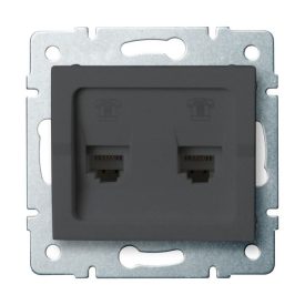   MOWION LOGI 02-1380-041 Dupla, független telefoncsatlakozó (2xRJ11)