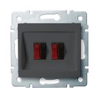 MOWION LOGI 02-1820-041 Dupla hangszóró-csatlakozóaljzat