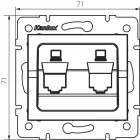 MOWION LOGI 02-1419-003 RJ45 csatlakozó adapter