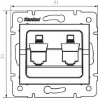 MOWION LOGI 02-1419-041 RJ45 csatlakozó adapter