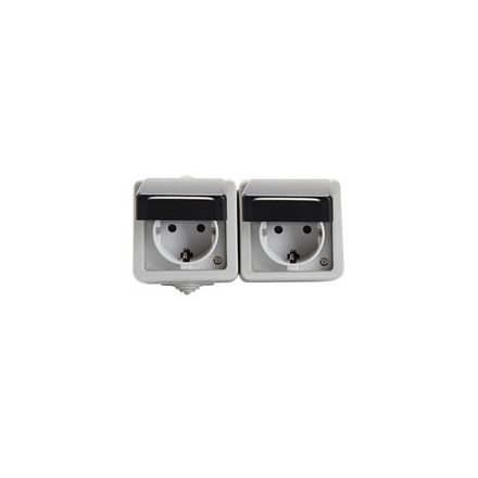 MOWION TEKNO 05-1248-143 Dupla Schuko aljzat érintkezés védelemmel