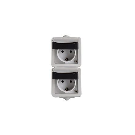 MOWION TEKNO 05-2228-143 Dupla Schuko aljzat érintkezés védelemmel