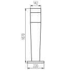 Lámpatest cserélhető fényforrással KANLUX INVO OP