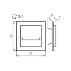 KANLUX SABIK MINI B-NW LED lépcsővilágító lámpatest 