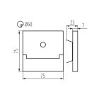 KANLUX SABIK LED PIR B-NW LED lépcsővilágító lámpatest 