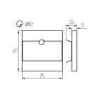 KANLUX TERRA LED PIR B-WW LED lépcsővilágító lámpatest 