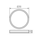 KANLUX AZPO LED 18,5W-NW-O-B természetes fehér IP54 védett lámpa fehér/fekete