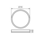 Mennyezeti LED lámpa MILEDO AZPO LED CCT