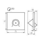 KANLUX MEFIS B-NW LED lépcsővilágító lámpatest 