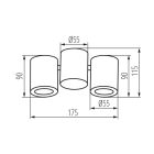 KANLUX BLURRO 2xGU10 CO-B lámpa GU10