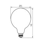 LED fényforrás KANLUX XLED G95 SW