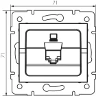 MOWION LOGI 02-1390-042 Szimpla számítógép-csatlakozó (2x RJ45Cat 5e Jack)