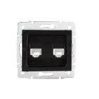 MOWION LOGI 02-1410-042 Dupla, független számítógép-csatlakozó (2x RJ45Cat 5e Jack) 