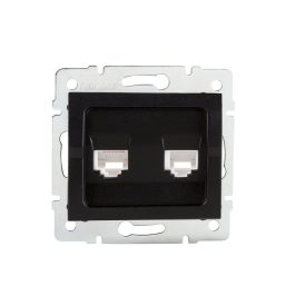   MOWION LOGI 02-1410-042 Dupla, független számítógép-csatlakozó (2x RJ45Cat 5e Jack) 