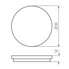 Mennyezeti LED lámpa KANLUX STIVI LED