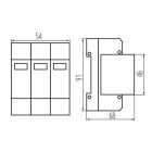 Túlfeszültség korlátozó ITS KSPD-T1T2 275/150 3P