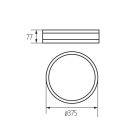 KANLUX JASMIN 370-G/O mennyezeti lámpa  E27