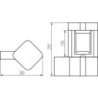 Cserélhető fényforrású kerti lámpatest KANLUX PEVO