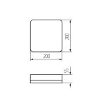 Mennyezeti LED lámpa KANLUX IPER LED