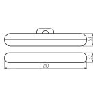 KANLUX CALIZA LED Oldalfali LED lámpatest