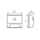 KANLUX IRS3xAAA PIR W-NW LED lépcsővilágító lámpatest