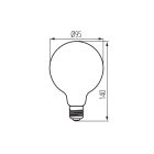 LED fényforrás KANLUX XLED G95C