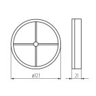 KANLUX WIR ZL 120 szelep Csőventilátor