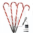 Union Knights Karácsonyi napelemes cukorbot dekoráció, 4 darabos csomag