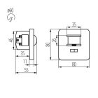 KANLUX MERGE JQ-L sülly PIR mozgásérzékelő 