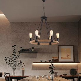   Universo Kender kötél csillár 6x E27 foglalattal, 600×1000MM