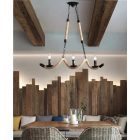 Universo Kender kötél csillár 3X E14 foglalattal, 780 x 1000 mm