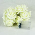 Union Knights Elemes rózsa fényfüzér, meleg fehér fénnyel, pink/fehér színben