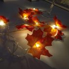 Union Knights Elemes Őszi Falevél LED fényfüzér, meleg fehér