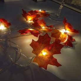   Union Knights Elemes Őszi Falevél LED fényfüzér, meleg fehér