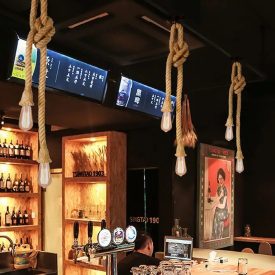   Universo kender kötél függeszték 2x E27 foglalattal, 100 x 2000 mm