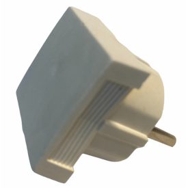 Földelt Slim dugvilla FEHÉR