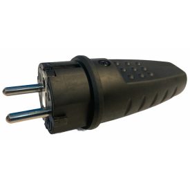 Földelt gumi dugvilla CP FEKETE "A" IP44