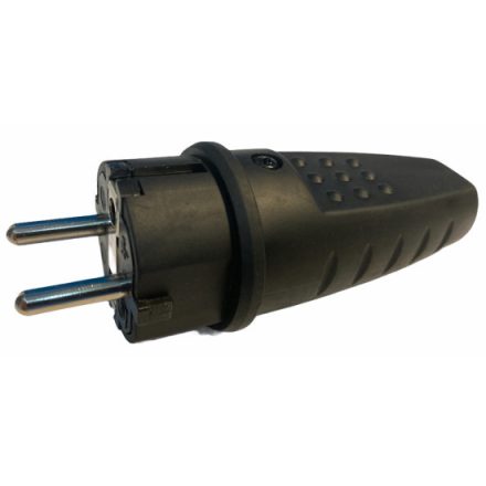 Földelt gumi dugvilla CP FEKETE "A" IP44