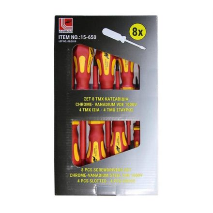 ADELEQ csavarhúzó készlet 8db VDE 1000V (15-650)